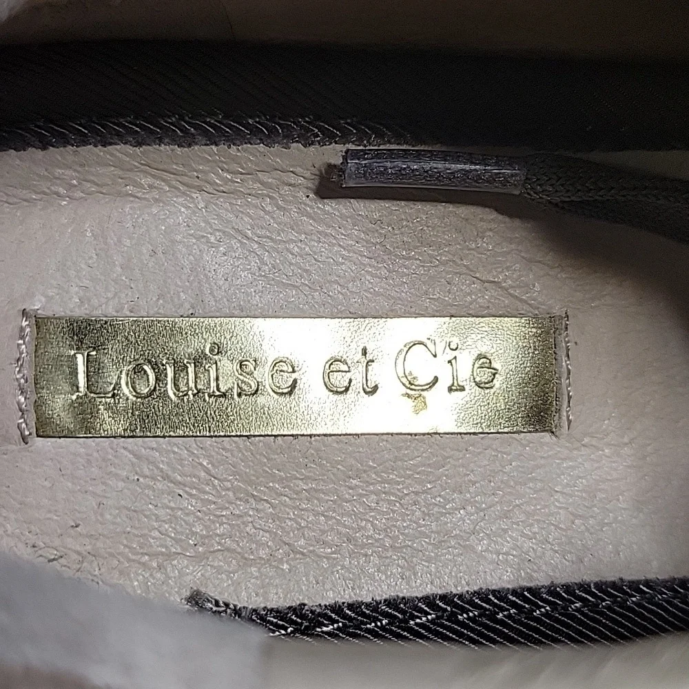 Louise et Cie Berlena Grey Leather Lace Up Sneakers Womens Size 7.5 - Picture 12 of 13